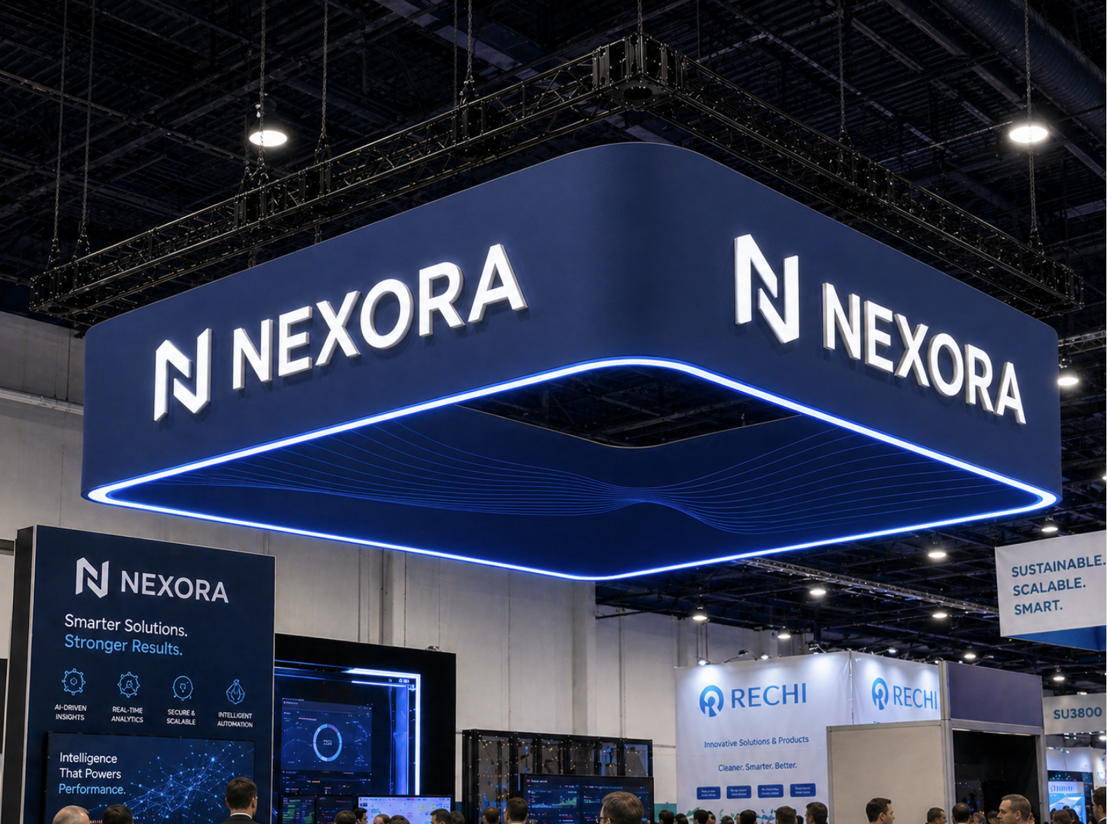 FIVE Custom Channel Letter Hanging Sign — Nexora