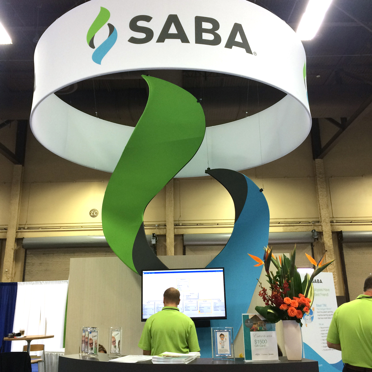 SABA 3D logo exhibit by FIVE